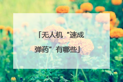 无人机“速成弹药”有哪些