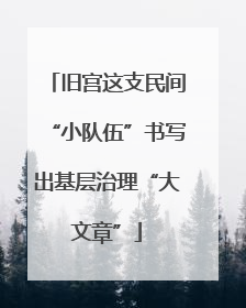 旧宫这支民间“小队伍”书写出基层治理“大文章”