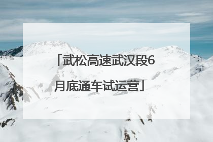 武松高速武汉段6月底通车试运营