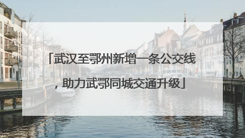 武汉至鄂州新增一条公交线，助力武鄂同城交通升级