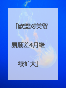 欧盟对美贸易顺差4月继续扩大