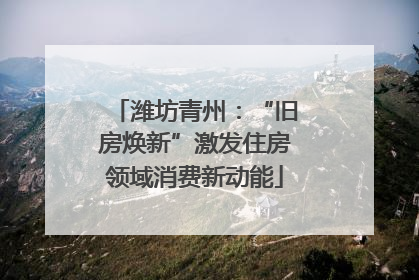 潍坊青州：“旧房焕新”激发住房领域消费新动能