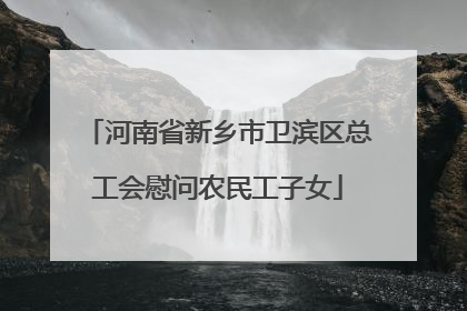 河南省新乡市卫滨区总工会慰问农民工子女