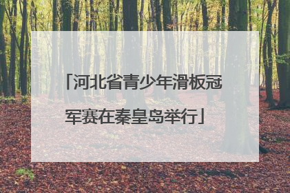 河北省青少年滑板冠军赛在秦皇岛举行