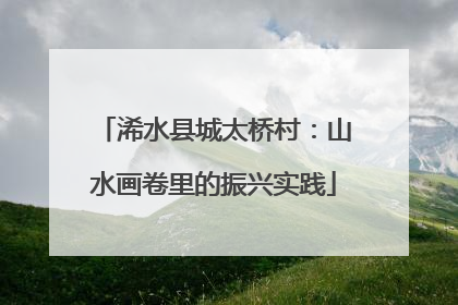 浠水县城太桥村：山水画卷里的振兴实践