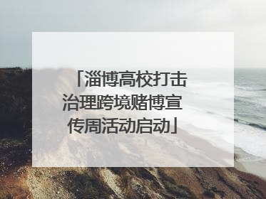 淄博高校打击治理跨境赌博宣传周活动启动
