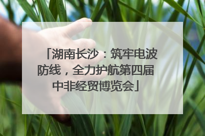 湖南长沙：筑牢电波防线，全力护航第四届中非经贸博览会