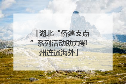 湖北“侨建支点”系列活动助力鄂州连通海外