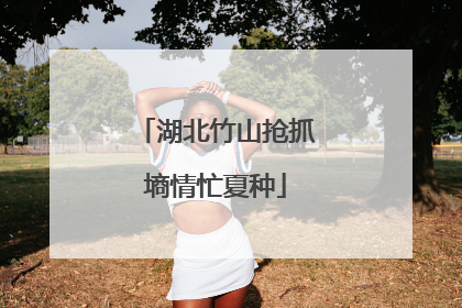 湖北竹山抢抓墒情忙夏种