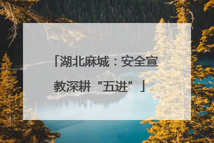 湖北麻城：安全宣教深耕“五进”