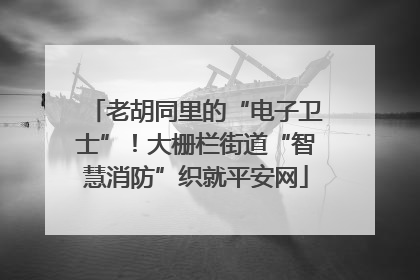 老胡同里的“电子卫士”！大栅栏街道“智慧消防”织就平安网