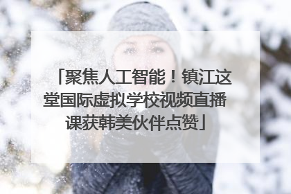 聚焦人工智能！镇江这堂国际虚拟学校视频直播课获韩美伙伴点赞