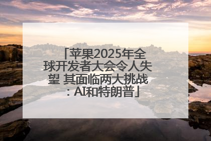 苹果2025年全球开发者大会令人失望 其面临两大挑战：AI和特朗普
