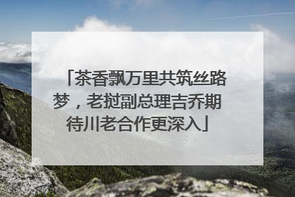 茶香飘万里共筑丝路梦，老挝副总理吉乔期待川老合作更深入