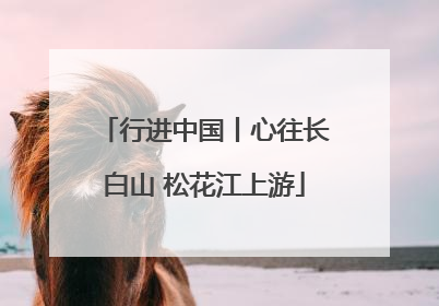 行进中国丨心往长白山 松花江上游