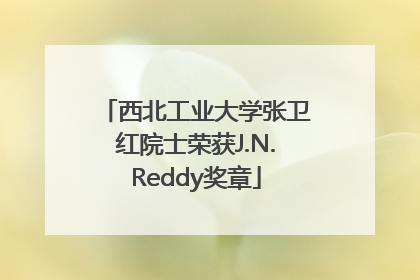 西北工业大学张卫红院士荣获J.N.Reddy奖章