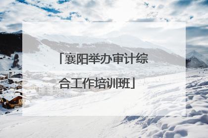 襄阳举办审计综合工作培训班