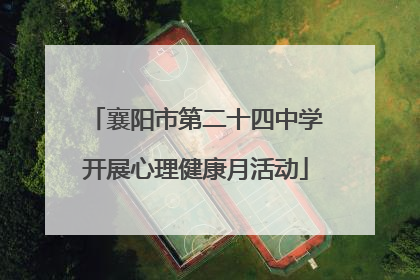 襄阳市第二十四中学开展心理健康月活动