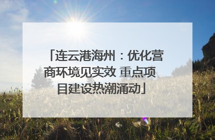 连云港海州：优化营商环境见实效 重点项目建设热潮涌动