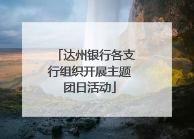 达州银行各支行组织开展主题团日活动