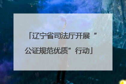 辽宁省司法厅开展“公证规范优质”行动