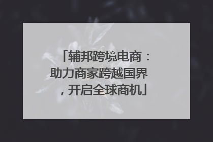 辅邦跨境电商：助力商家跨越国界，开启全球商机