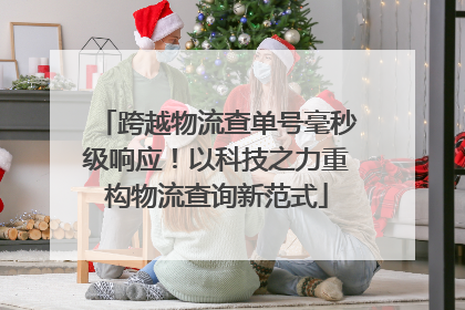 跨越物流查单号毫秒级响应！以科技之力重构物流查询新范式