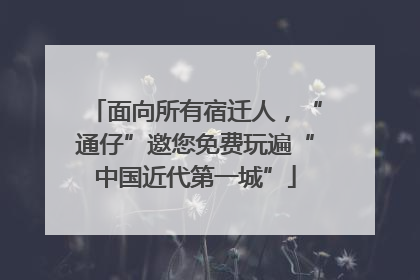 面向所有宿迁人，“通仔”邀您免费玩遍“中国近代第一城”