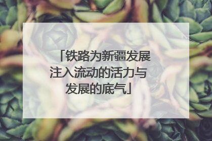 铁路为新疆发展注入流动的活力与发展的底气