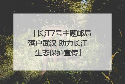 长江7号主题邮局落户武汉 助力长江生态保护宣传