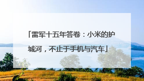 雷军十五年答卷：小米的护城河，不止于手机与汽车