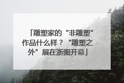 雕塑家的“非雕塑”作品什么样？“雕塑之外”展在浙图开幕
