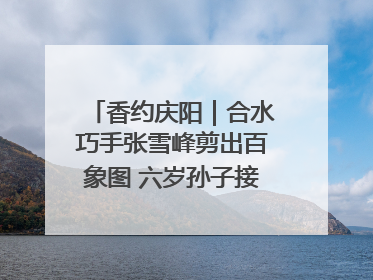 香约庆阳｜合水巧手张雪峰剪出百象图 六岁孙子接力非遗传承