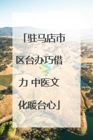驻马店市区台办巧借力 中医文化暖台心