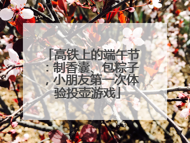 高铁上的端午节：制香囊、包粽子，小朋友第一次体验投壶游戏