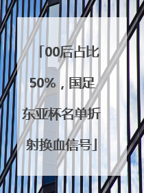 00后占比50%，国足东亚杯名单折射换血信号