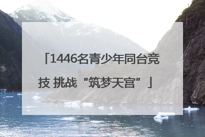 1446名青少年同台竞技 挑战“筑梦天宫”