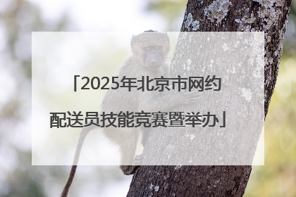 2025年北京市网约配送员技能竞赛暨举办