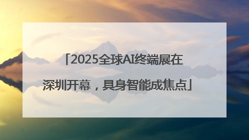 2025全球AI终端展在深圳开幕，具身智能成焦点