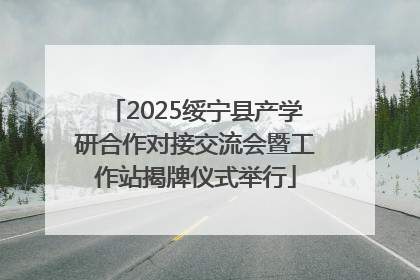 2025绥宁县产学研合作对接交流会暨工作站揭牌仪式举行