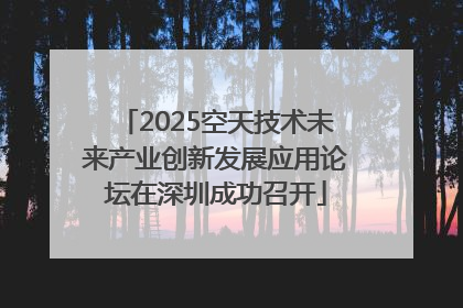 2025空天技术未来产业创新发展应用论坛在深圳成功召开