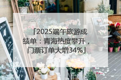 2025端午旅游成绩单：青海热度攀升，门票订单大增34%