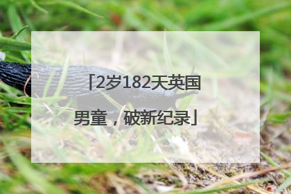 2岁182天英国男童，破新纪录