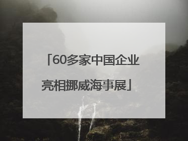 60多家中国企业亮相挪威海事展