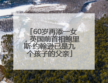 60岁再添一女，英国前首相鲍里斯·约翰逊已是九个孩子的父亲