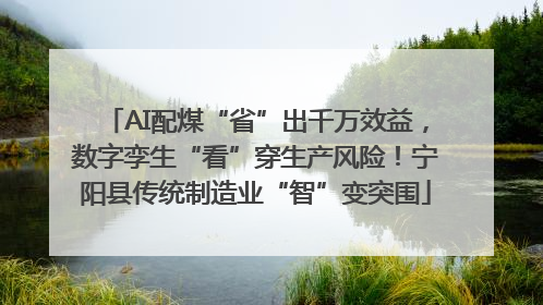 AI配煤“省”出千万效益，数字孪生“看”穿生产风险！宁阳县传统制造业“智”变突围