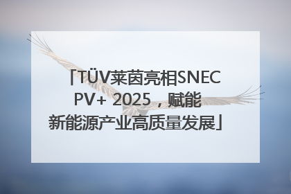 TÜV莱茵亮相SNEC PV+ 2025，赋能新能源产业高质量发展